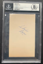 Load image into Gallery viewer, Chuck Rayner Autographed Signed Index Card Beckett Slabbed Authenticated NHL