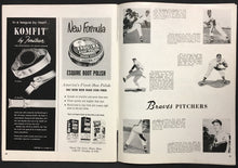 Load image into Gallery viewer, 1958 World Series Baseball Program Yankees Stadium New York vs Milwaukee Braves
