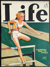 Load image into Gallery viewer, July 1932 Life Magazine Los Angeles Summer Olympics Issue/Cover Sports Vintage