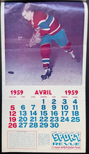 Load image into Gallery viewer, 1958/59 Sport Revue Calendar NHL Stars Colour Photos French Montreal Canadiens