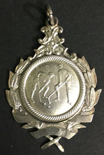 Load image into Gallery viewer, 1914 Senior City Hockey Champions Medal Sterling Silver Charm White Stars Team