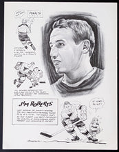 Load image into Gallery viewer, 1969 Full Set of 30 St. Louis Blues Promotional Prints Falstaff Beer NHL VTG