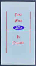 Load image into Gallery viewer, 1968 CFL Football Schedule Sponsored By Ford Maclin Motors Calgary Advertising