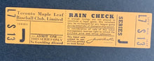 Load image into Gallery viewer, C 1950's Toronto Maple Leafs International League Baseball Playoff Tickets VTG
