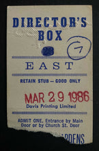 Load image into Gallery viewer, 1986 Maple Leaf Gardens NHL Hockey Ticket Toronto Maple Leafs Vs St. Louis Blues