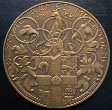 Load image into Gallery viewer, 1956 Summer Olympics Participation Medal Melbourne Australia James Zavitz