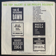 Load image into Gallery viewer, 1964 Vintage Frankie Valli Four Seasons Rag Doll Silence Is Golden Vinyl Record