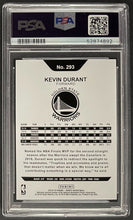 Load image into Gallery viewer, 2018 Panini Hoops #293 Kevin Durant PSA Gem-MT 10 Blue Golden State Warriors NBA