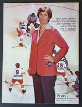 Load image into Gallery viewer, 1976 Winnipeg Arena WHA Hockey Program Jets vs San Diego Mariners Bobby Hull