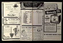 Load image into Gallery viewer, 1950 Chicago Stadium Hockey Program Boston Bruins vs Chicago Blackhawks NHL