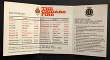 Load image into Gallery viewer, 1974 Chicago Fire World Football League Ticket + Schedule + Press Pass 2 Games
