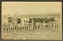 Load image into Gallery viewer, 1906 Canadian Champion Hamilton Tigers Team Photo Postcard Predates Grey Cup CFL