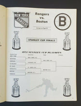 Load image into Gallery viewer, 1972 Stanley Cup Playoffs NHL Hockey Program New York Rangers Boston Bruins MSG