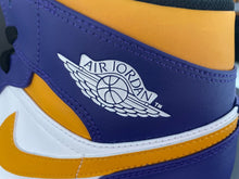 Load image into Gallery viewer, Air Jordan 1 Mid Size 13 Nike Dark Concord  Taxi-White-Black DQ8426-517