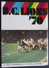 Load image into Gallery viewer, 1970 Civic Stadium CFL Program + BC Lions Yearbook Hamilton Tiger Cats Toronto