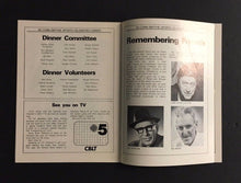 Load image into Gallery viewer, 1984 Conn Smythe Sports Celebrity Dinner Program Autographed Red Kelly Upshaw ++