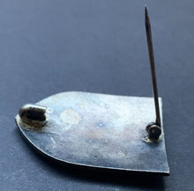 Load image into Gallery viewer, Circa 1953 BML Shipping Line Enamel Insignia Pinback Maritime Historical Vintage