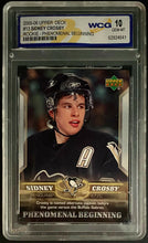Load image into Gallery viewer, 2005-06 Upper Deck Sidney Crosby Rookie Phenomenal Beginnings #13 WCG 10 Gem-MT