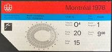 Load image into Gallery viewer, 1976 Montreal Stade Olympique Summer Olympics Vintage Equestrian Sports Ticket