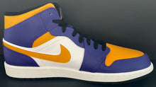 Load image into Gallery viewer, Air Jordan 1 Mid Size 13 Nike Dark Concord  Taxi-White-Black DQ8426-517