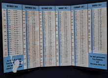 Load image into Gallery viewer, 1956/1957 NHL Pocket Schedule Issued By Esso Hockey Vintage Leafs Canadiens