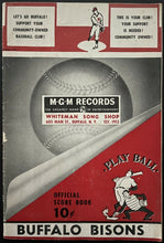 Load image into Gallery viewer, 1956 Buffalo Bisons Triple A Baseball Program vs Royals Sparky Anderson Rookie