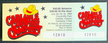 Load image into Gallery viewer, 1989 Handbill + Unused Ticket 3 Day Country Music Festival Courtcliffe Park