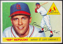 Load image into Gallery viewer, 1955 Topps Baseball #55 Rip Repulski St. Louis Cardinals Vintage MLB Card