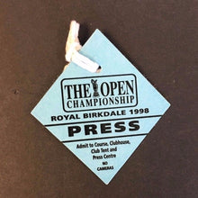 Load image into Gallery viewer, 1998 British Open Golf Championship Press Pass ROYAL BIRKDALE  Course CLUBHOUSE
