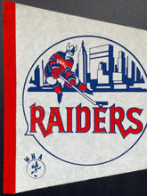 Load image into Gallery viewer, 1972-1973 New York Raiders Full Size Pennant WHA Hockey Vintage Banner
