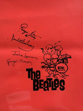 Load image into Gallery viewer, Vintage Unused 1966 Go Go Beatles Vinyl Japanese Shopping Bag Wako Industries