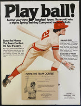 Load image into Gallery viewer, 1976 MLB Baseball Extremely Rare Toronto Blue Jays Name the Team Contest Display