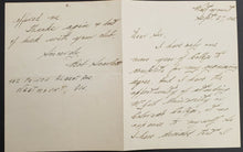 Load image into Gallery viewer, 1946 USHL Letter to Tulsa Oilers GM / Former NHLer Gus Marker Goalie Tryout