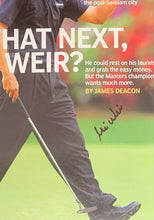 Load image into Gallery viewer, Mike Weir Autographed 2003 Maclean's Magazine Signed Golf Cover Vintage