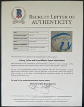 Load image into Gallery viewer, Johnny Unitas Lenny Moore Autographed Signed Colts Mini Helmet NFL Beckett LOA