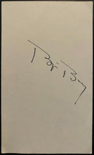 Load image into Gallery viewer, 1987 Signed Swedish Tennis Great Bjorn Borg Autographed Index Card Toronto