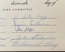 Load image into Gallery viewer, 1958 Eddie Rommel Maryland Athletic Hall Of Fame Diploma Pitcher Coach Umpire