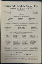 Load image into Gallery viewer, 1927 Springfield College Unscored Program University of Vermont NCAA Football