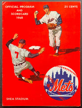 Load image into Gallery viewer, 1968 Shea Stadium Baseball Program New York Mets v Pittsburgh Pirates Nolan Ryan