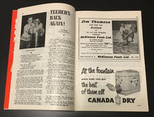 Load image into Gallery viewer, 1954 HARRY LUMLEY Autograph Maple Leafs PROGRAM Toronto vs NYR Vtg Hockey NHL