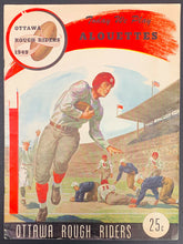 Load image into Gallery viewer, 1949 CFL Football Program Ottawa Rough Riders vs Montreal Alouettes Home Opener