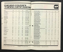 Load image into Gallery viewer, 1973-74 WHA Hockey Chicago Cougars News Media Guide Book Vintage Sports Photos