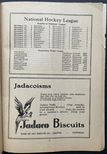 Load image into Gallery viewer, 1930 Rare Montreal Forum Hockey Program NHL Maroons v Detroit Cougars Vintage