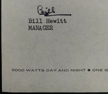 Load image into Gallery viewer, 1961 Bill Hewitt Signed Letter Addressed to Toronto Maple Leafs Baseball Club