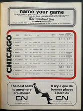 Load image into Gallery viewer, 1973 NHL Stanley Cup Finals Program Montreal Canadiens Forum Chicago Blackhawks