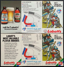Load image into Gallery viewer, 1977 Toronto Blue Jays Inaugural 1st Season MLB Schedule Lot 2 Different Skeds