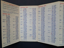 Load image into Gallery viewer, 1974/1975 NHL Pocket Schedule Molson Ontario TV Hockey Vintage NHL Unmarked