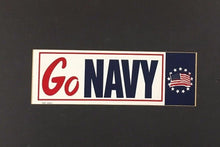 Load image into Gallery viewer, Vintage GO NAVY Sticker Decal Veteran US Navy USA Flag USA America