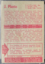 Load image into Gallery viewer, 1955 Parkhurst #50 Jacques Plante Montreal Canadiens NHL Hockey RC PSA 6 EX-MT