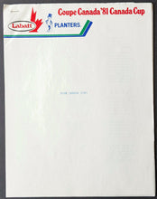 Load image into Gallery viewer, 1981 Canada Cup Media Package Hockey Vintage Sports + Folder Sweden USA +